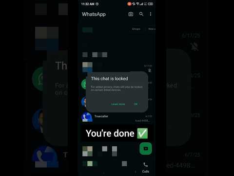 Whatsapp Chat Lock #tech