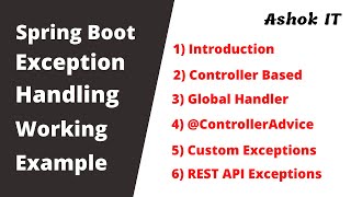 Spring Boot | Exception Handling Introduction | Part-01 | Ashok IT