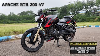 1 YEAR OWNERSHIP REVIEW ||APACHE RTR 200 4V RACE EDITION 2.0.