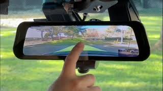 RYDEEN 360 VIEW Dash Cam Explained, rearview mirror with built-in touchscreen 10-inch HD monitor
