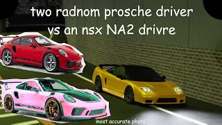 Two Random Porsche Driver VS NSX NA2 Driver | Midnight Racing: Tokyo