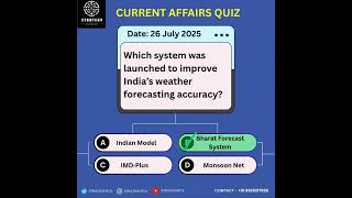 Top Current Affairs MCQs – July 2025 | UPSC, SSC, Banking, Railways Prep | #Shorts #CurrentAffairs |