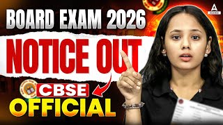 Board Exam 2026 | CBSE OFFICIAL Notice Out 📄 CBSE Latest Update for Board Exam Class 12 🔥