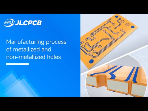 Manufacturing process of metallized and non-metallized holes#jlcpcb  #Electronica   #pcb design