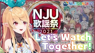 【NIJI UNIT MUSIC FESTIVAL WATCHALONG】#NJU歌謡祭2021 senpai singing!!!~【NIJISANJI EN | Pomu Rainpuff】