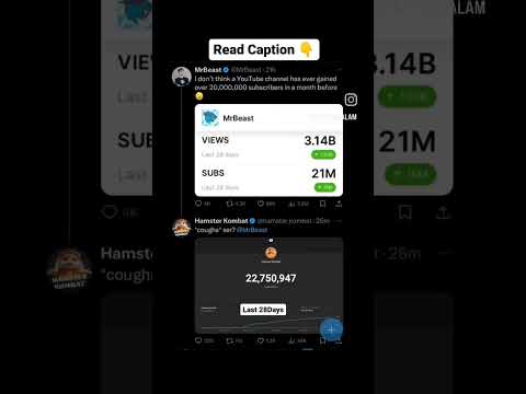 Mr. Beast Don't Know | Hamster Kombat Fastest Hype Train #hamsterkombat #coinmining #mrbeastshorts