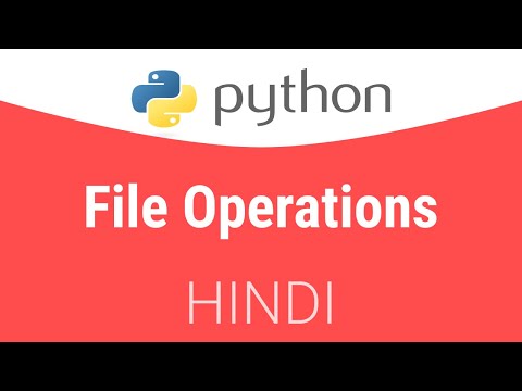1.9 Reading and Writing in a file using Python | Hindi Tutorial