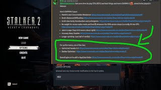 Stalker 2 | Fps,Latency and loadingTimes Fix