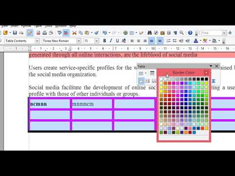 basics of open office writer