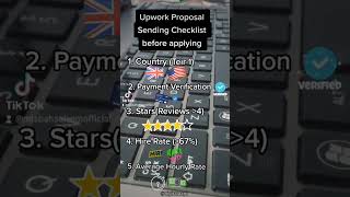 Upwork proposal sending checklist before applying #upworkproposal #upworktips #jobhuntingtips