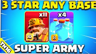 11 x Super Miner + 4 Clone Spell = WOW!!! Th16 Attack Strategy 🔥 Clash of clans