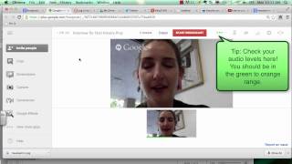 Google Hangout OnAir for Interview Project