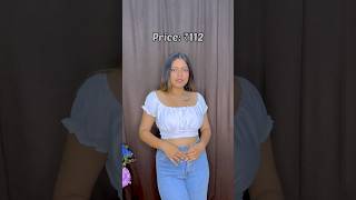MEESHO TOPS HAUL | Starting at just ₹57😱Manu Garg | #ytshorts #meesho #meeshotops  #youtubeshorts