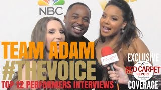 #TeamAdam interviewed at "The Voice" Season 14 Backstage Top 11 Artists #TheVoice #Top11