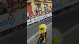 Tadej Pogacar in Yellow Jersey - Nice Final Time Trial TdF 2024