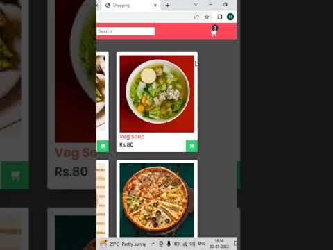 using js html and CSS to creating  food application. Full video link: https://youtu.be/EXfosygAKAU