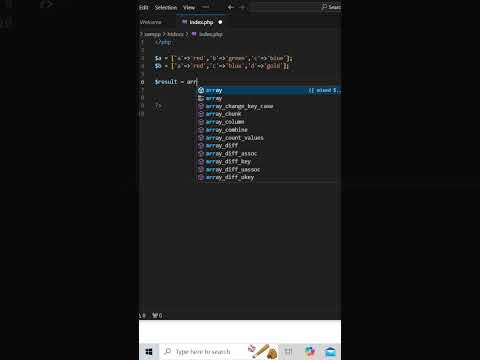 array_intersect_key() function in php #php #development #viralshorts #coding