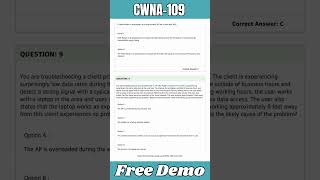 CWNA-109 Certification Exam Dumps - Modernized and Totally free