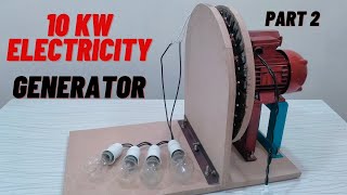 how to make 10 kw electricity generator with 40 magnets at home part 2