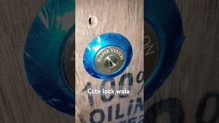 Hawk Vision Link Door Lock Fitting Wooden Door, Electric Remote Lock Installation Gurgaon #gatelock