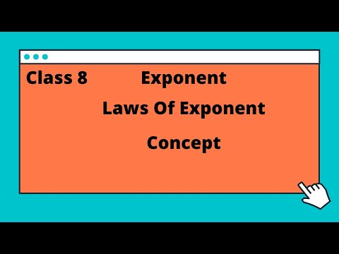 Class 8 Laws Of Exponent #exponent #justmath