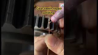 Gear teeth welding work. #welding #gear #teeth #gearbox #geartype #shorts #reels #youtube #tigweld