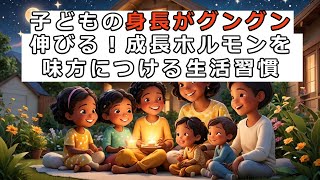 【子育て雑学】子どもの身長がグングン伸びる！成長ホルモンを味方につける生活習慣 #親子#教育#成長#身長#楽しむ 子育て#子育て