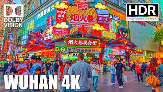 Wuhan, China 4K HDR｜Walking on Jianghan Road Pedestrian Street at night on Labor Day
