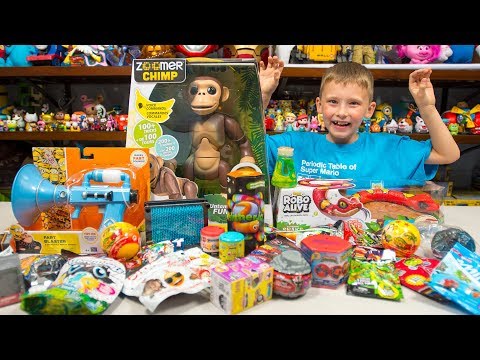 HUGE Zoomer Monkey Toy Surprise Toys Blind Bags Eggs Fart Gun Snake Toys for Boys Kinder Playtime