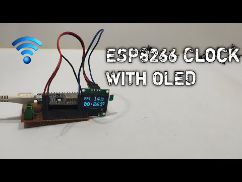 Esp8266 Nodemcu Clock Using OLED Display ll without RTC Module