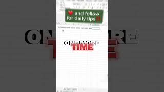 Excel Easy Tips #excel  #tips  #hacks