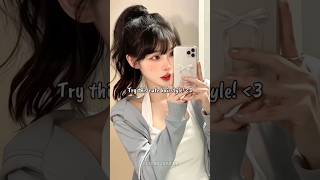 Try this cute hairstyle tutorial #cutehairstyle #tutorial #aesthetic #fyoupage #fupシ #shorts