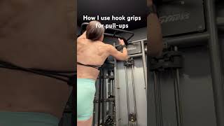 How do I use hook grips for pull-ups