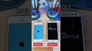 Samsung S3 vs iPhone 5 which one turn on first?                #poweron #phones #test #galaxy