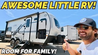 Awesome LITTLE tandem axel RV with extra bed! 2026 Forest River Flagstaff E-Pro 20FK travel trailer
