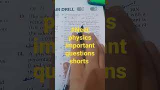 neet physics important questions shorts videos