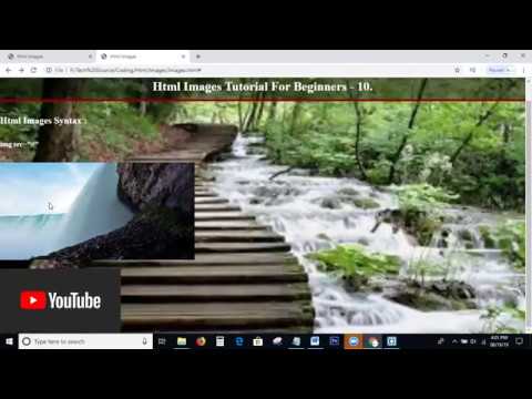 Html Images Tutorial | Html Tutorial For Beginners - 10 | How To Set Background Image In Html & Css