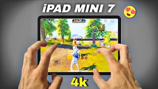 iPAD MINI 7 PUBG/BGMI TEST🔥A17 Pro Bionic chip😍 || FULL GYRO + 6 FINGER GAMEPLAY
