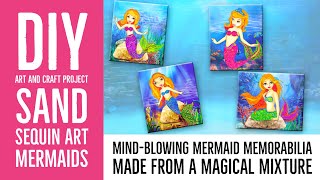 Sand and Sequin art | Mermaids | Toykraft | Unboxing and Making | DIY KIT | M&P Bliss
