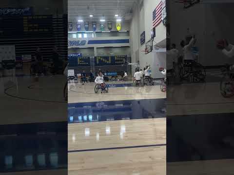 #accessiblemobility wheelchair lay up line / / USA versus Australia men’s wheelchair basketball