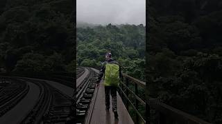 Magical Karnataka 💚🚉🛤 💚📍Sakleshpur Railway Tunnel Trek #shorts #ytshorts #karnataka #sakleshpur