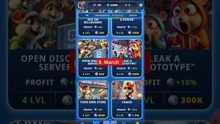 HAMSTER KOMBAT GAME DEV DAILY COMBO TODAY 6 MARCH | DAILY COMBO HAMSTER KOMBAT GAME DEV