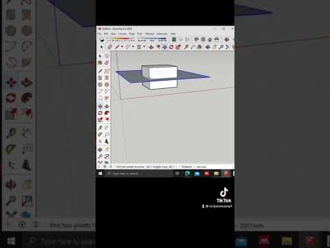Tutorial Sketchup memotong objek gruping #shorts #shortsvideo #tutorialsketchup