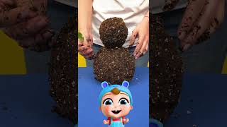 The Mud Is Moving… Is It ALIVE?! 😆💦 #LittleAngel #FunScience #Shorts