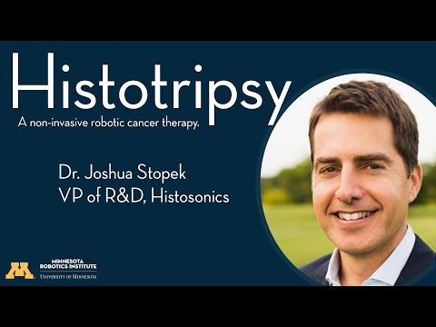 Cutting.-edge robotic cancer therapy | Dr. Joshua Stopek (HistoSonics) | MnRI Seminar