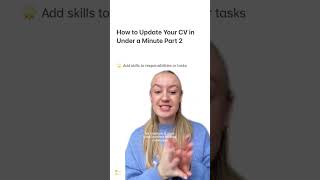 How to update your CV in under a minute part 2 💻 #shorts