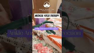 🔋🔋Medical Yoga Therapy 🔋🔋 Stiff Knee due to Stroke 🩺🧬 #shorts #medical #yoga