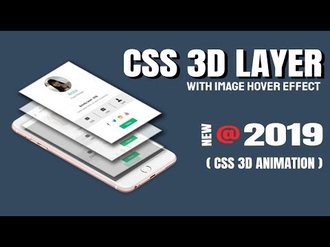 3D Layered Image Hover Effects - CSS 3D Animation