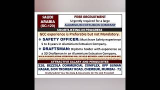Saudi Arabia Free Free urgent requirement || asiapower office || @AftabSPR