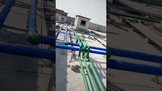 MEP work in roof.#constructionlife #construction #uae #mepengineer #bangladesh
